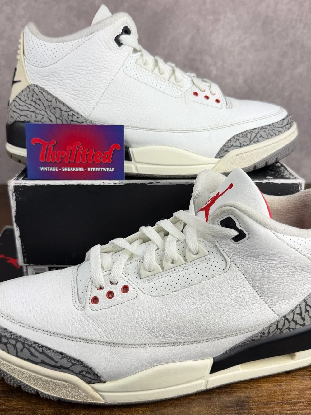 Air Jordan 3 Retro White Cement Reimagined Size 11.5 DN3707-100 Men Shoe OG Rare